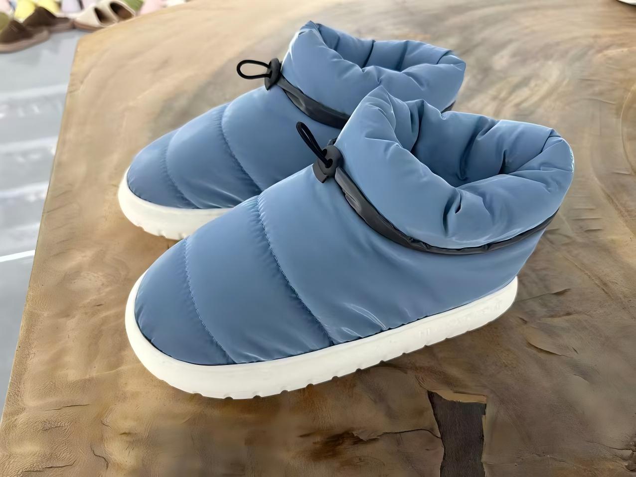 Водоотпорни памучни папучи кои не се лизгаат со полнење надолу